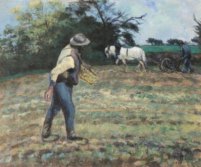 Der Sämann, Montfoucault von Camille Jacob Pissarro